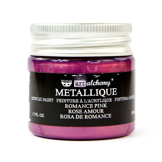 ART ALCHEMY METALLIQUE ACRYLIC PAINT – Romance Pink