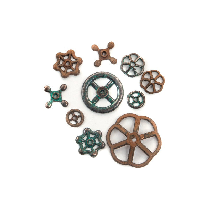 FINNABAIR MECHANICALS SET RUSTY KNOBS – 10 PCS