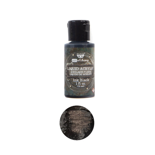 Art Alchemy-Liquid Acrylic Ink Black 1fl.oz (30ml) Art Alchemy-Liquid Acrylic Ink Black 1fl.oz (30ml)