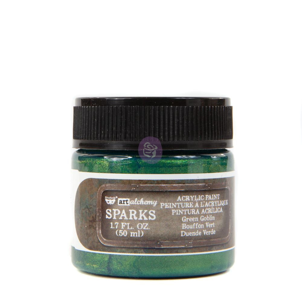 Art Alchemy- Sparks Acrylic Paint – Green Goblin 1.7 fl.oz