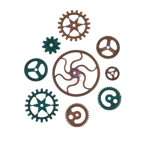 Mechanicals – Grungy Gears – 9 pcs