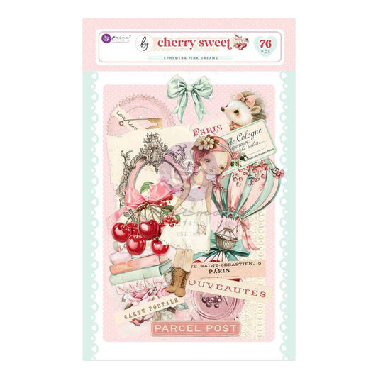 Cherry Sweet Collection Ephemera – Pink Dreams – 76 pcs