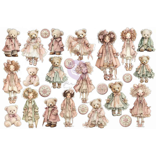 Buttons & Keepsakes Collection Ephemera – Cherished Companions – 52 pcs