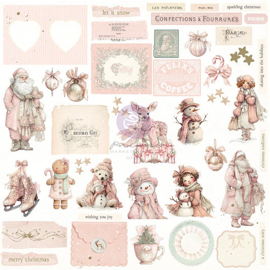 Christmas Blush Collection Ephemera - Frosty Memories