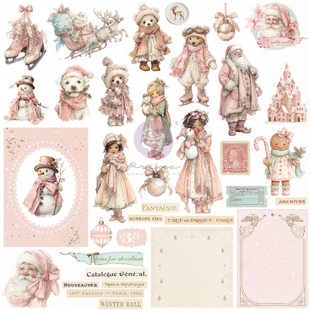 Christmas Blush Collection Ephemera - Cozy Christmas