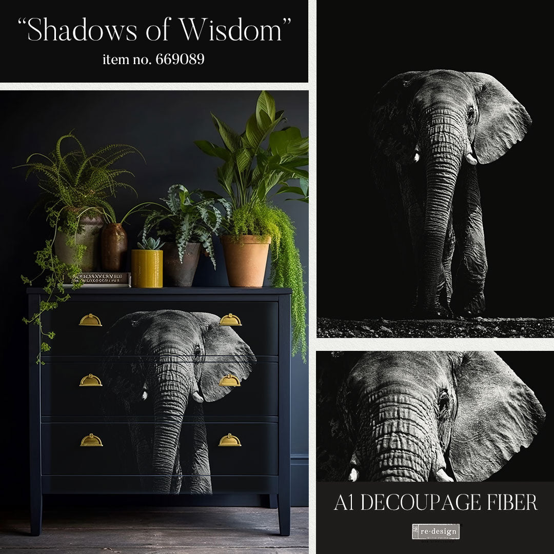 Shadows of Wisdom - A1 Decoupage Fiber - Exclusive and Limited Release