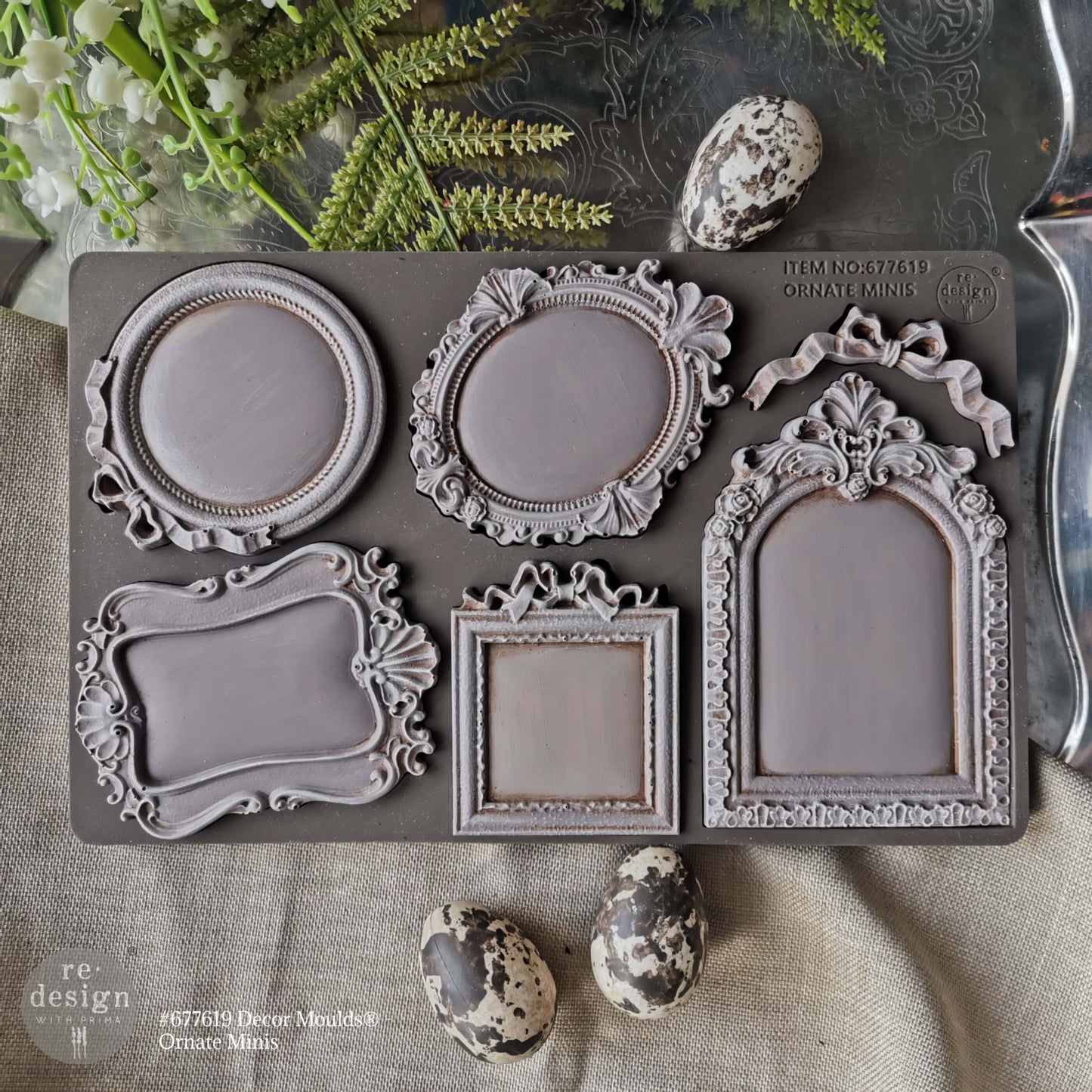 Decor Moulds® – Ornate Minis – 1 pc, 5″x8″x8mm