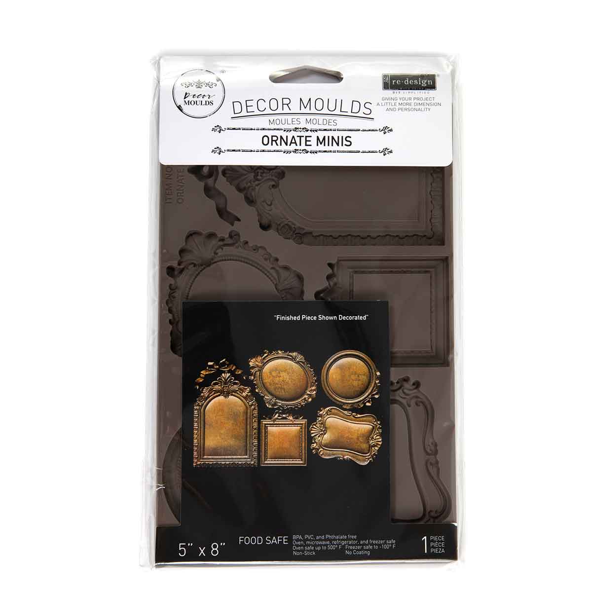 Decor Moulds® – Ornate Minis – 1 pc, 5″x8″x8mm