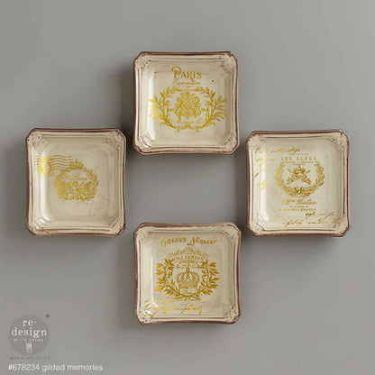 H2O Transfers Gold – Gilded Memories – 2 sheets, 8.5″x11″