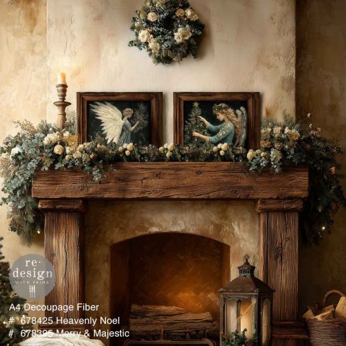 A4 Decoupage –  Merry and Majestic– 1 sheet, 8.27″x11.69″