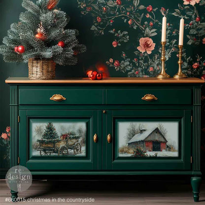 A3 Decoupage Fiber Pack – Christmas In The Countryside – 3 sheets, 11.7″x16.5″