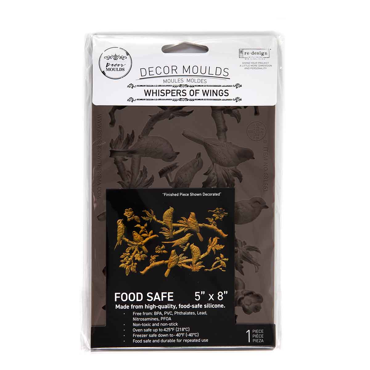 Decor Moulds® – Whispers Of Wings – 1 pc, 5″x8″x8mm