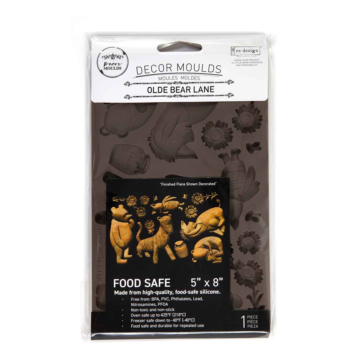 Decor Moulds® – Olde Bear Lane – 1 pc, 5″x8″x8mm