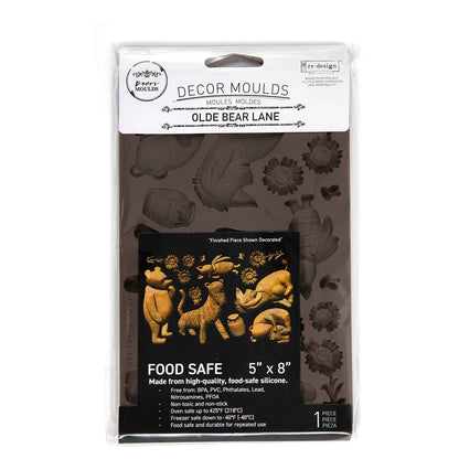 Decor Moulds® – Olde Bear Lane – 1 pc, 5″x8″x8mm