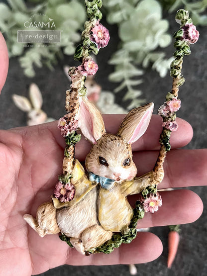 Decor Moulds® – Bunny Trail Tales – 1 pc, 5″x8″x8mm