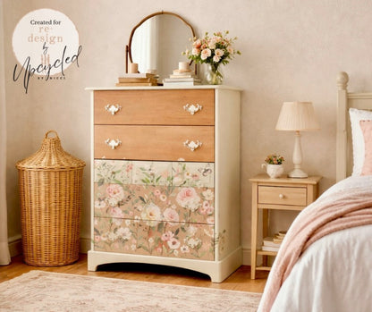 Decor Transfers® – Blush Harmony – total sheet size 24″x35″, cut into 4 sheets