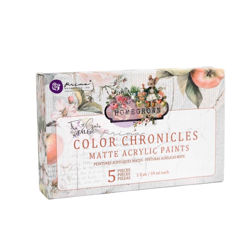 Homegrown Collection Acrylic Paint Pack – Color Chronicles – 5 colors x 2 fl oz each