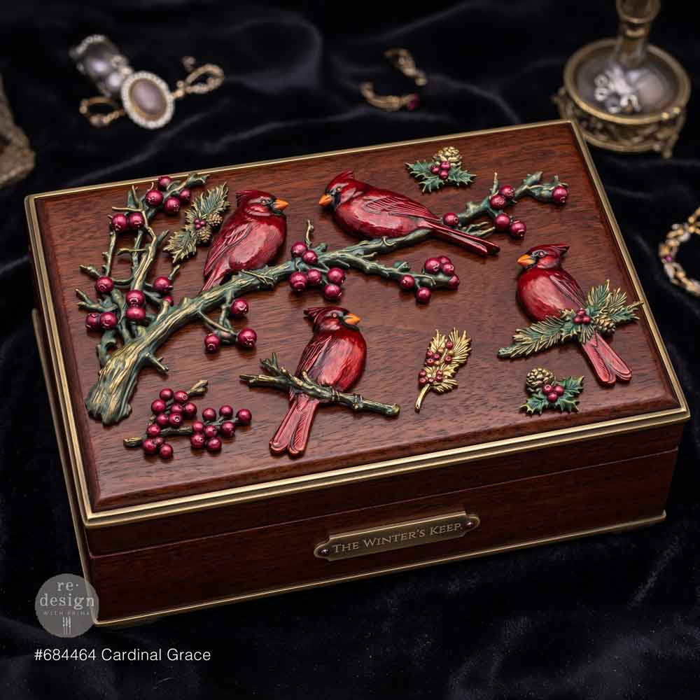 Decor Moulds® – Cardinal Grace – 1 pc, 5″x8″x8mm