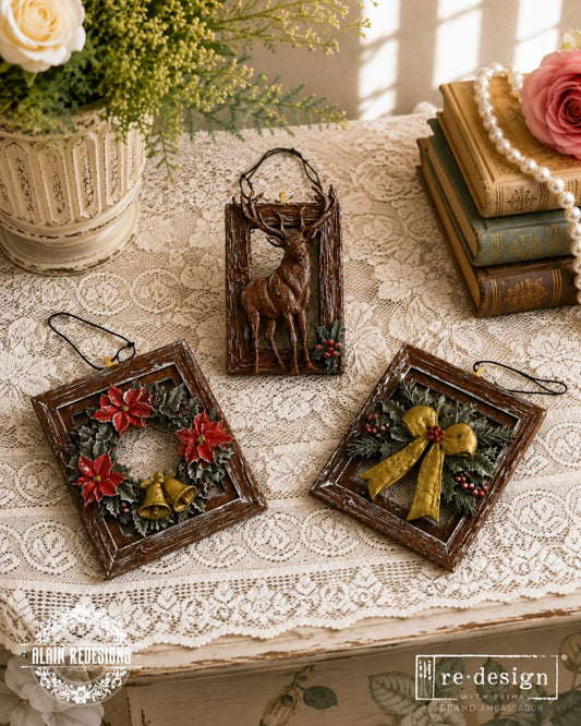 Decor Moulds® – Vintage Timber Christmas – 1 pc, 5″x8″x8mm