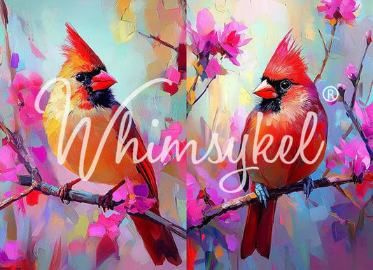 Cardinial Companion - Decoupage Tissue Paper   21" x 29"
