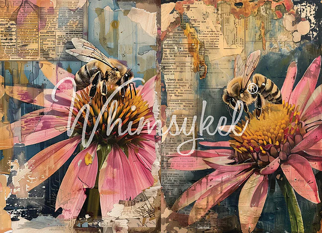 Honey Bees Decoupage Tissue Paper 29x21-Whimsykel Designs