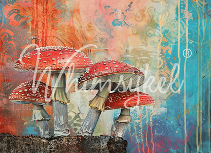 Magicshrooms - Decoupage Tissue Paper   10" x 14"