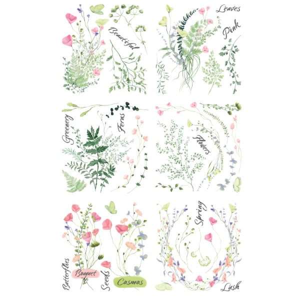 Spring Time – Large Transfer – 6 X Sheets