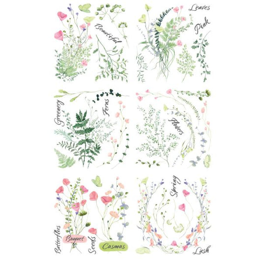 Spring Time – Large Transfer – 6 X Sheets