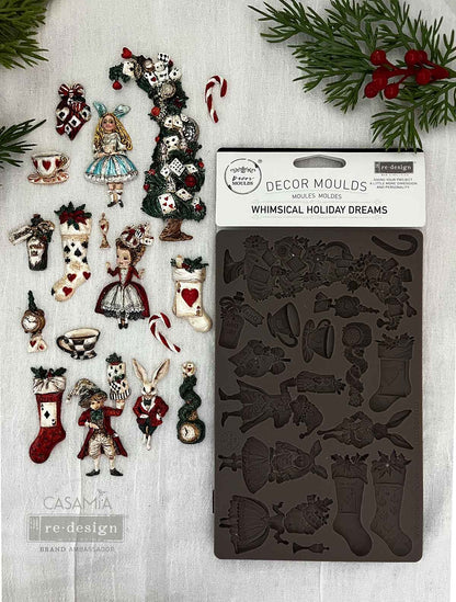 Decor Moulds® – Whimsical Holiday Dreams – 1 pc, 5″x8″x8mm
