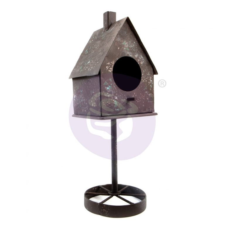 Finnabair Metal Frame Rusty Birdhouse – 1 pc