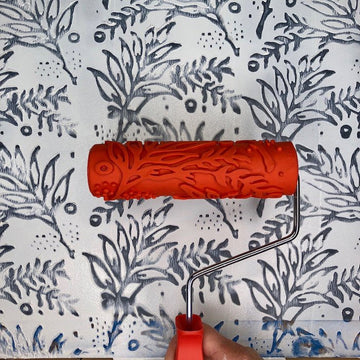 Coastal Coral Roller and Handle