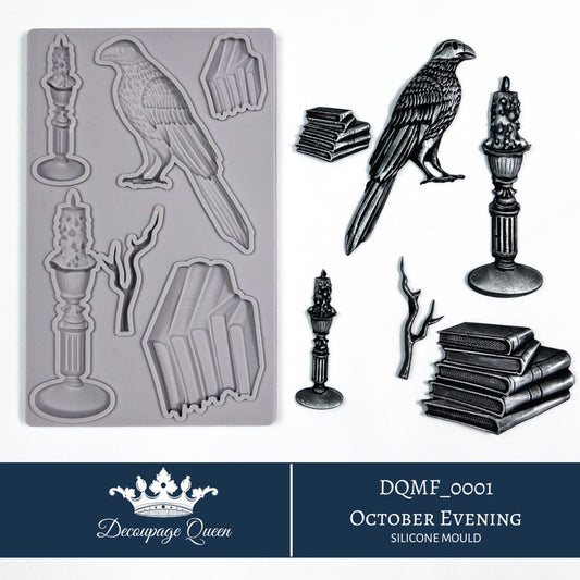 Decoupage Queen October Evening Silicone Mould - Limited Edition