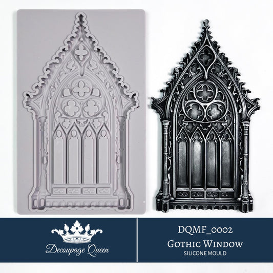 Decoupage Queen Gothic Window Silicone Mould - Limited Edition