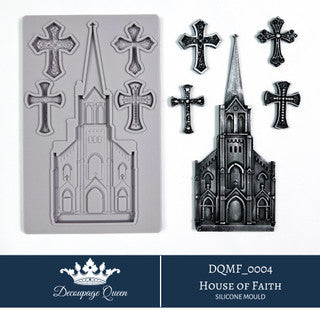 Decoupage Queen House of Faith Silicone Mould - Limited Edition