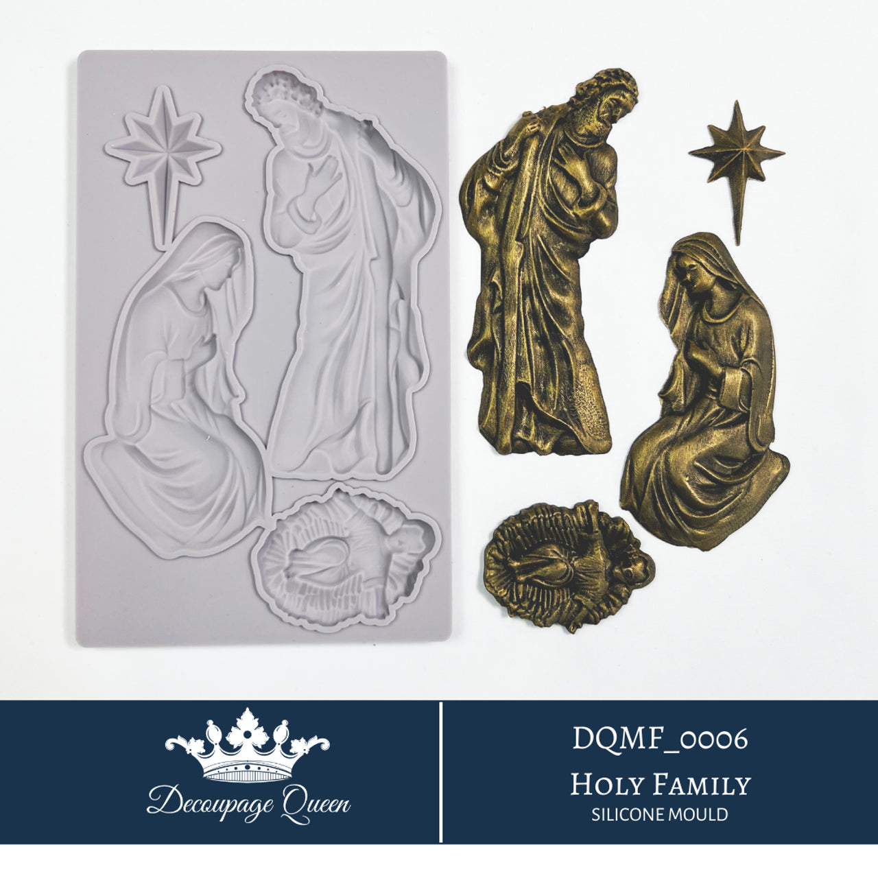 Decoupage Queen Silicone Mould - Holy Family - Limited Edition