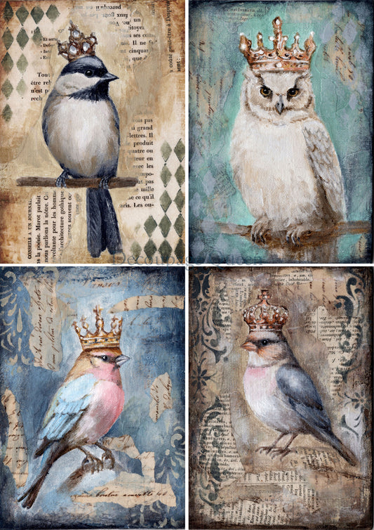 The Four Birds  by Decoupage Queen