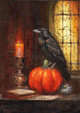 Decoupage Queen Teresa Rene Art - Gothic Raven