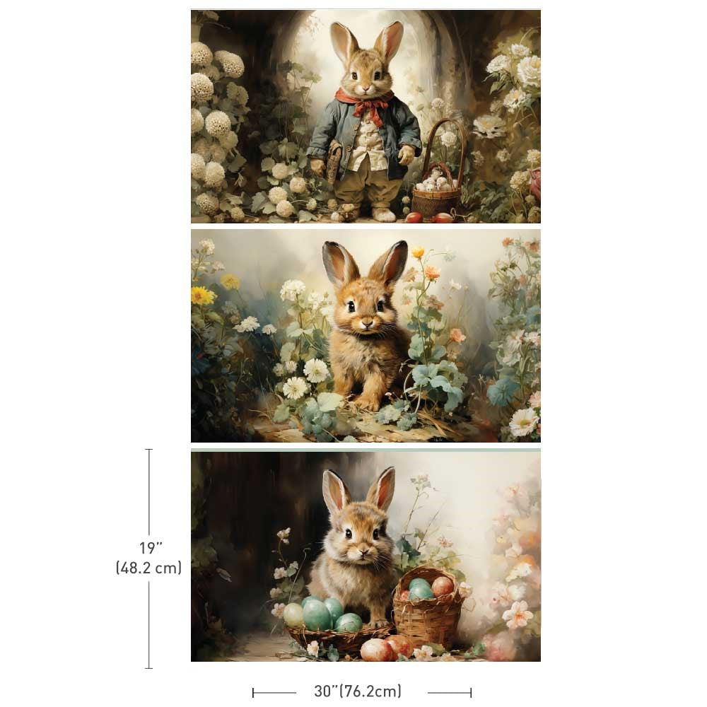 Prima Decoupage Tissue Paper Pack - Dreamy Bunnies LIMITED RELEASE