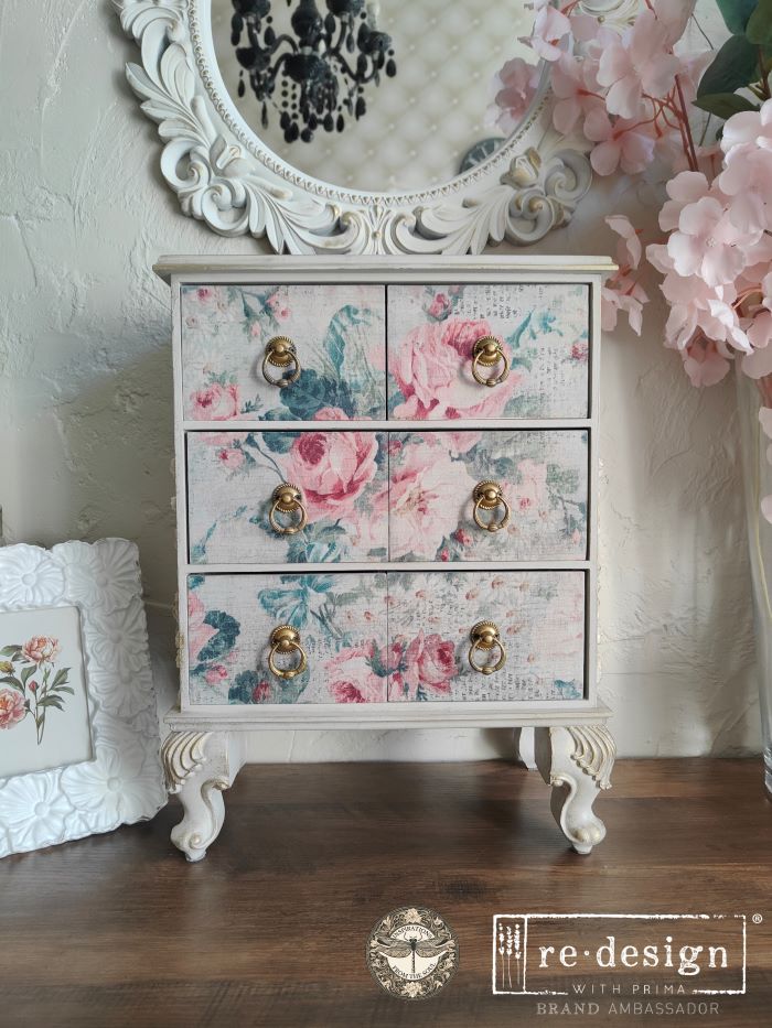 Double Delight Decoupage Fiber Paper Set – Pink Blossom Bliss – Total 2 sheets – 1 sheet, 19.5″x30″ + 1 sheet,