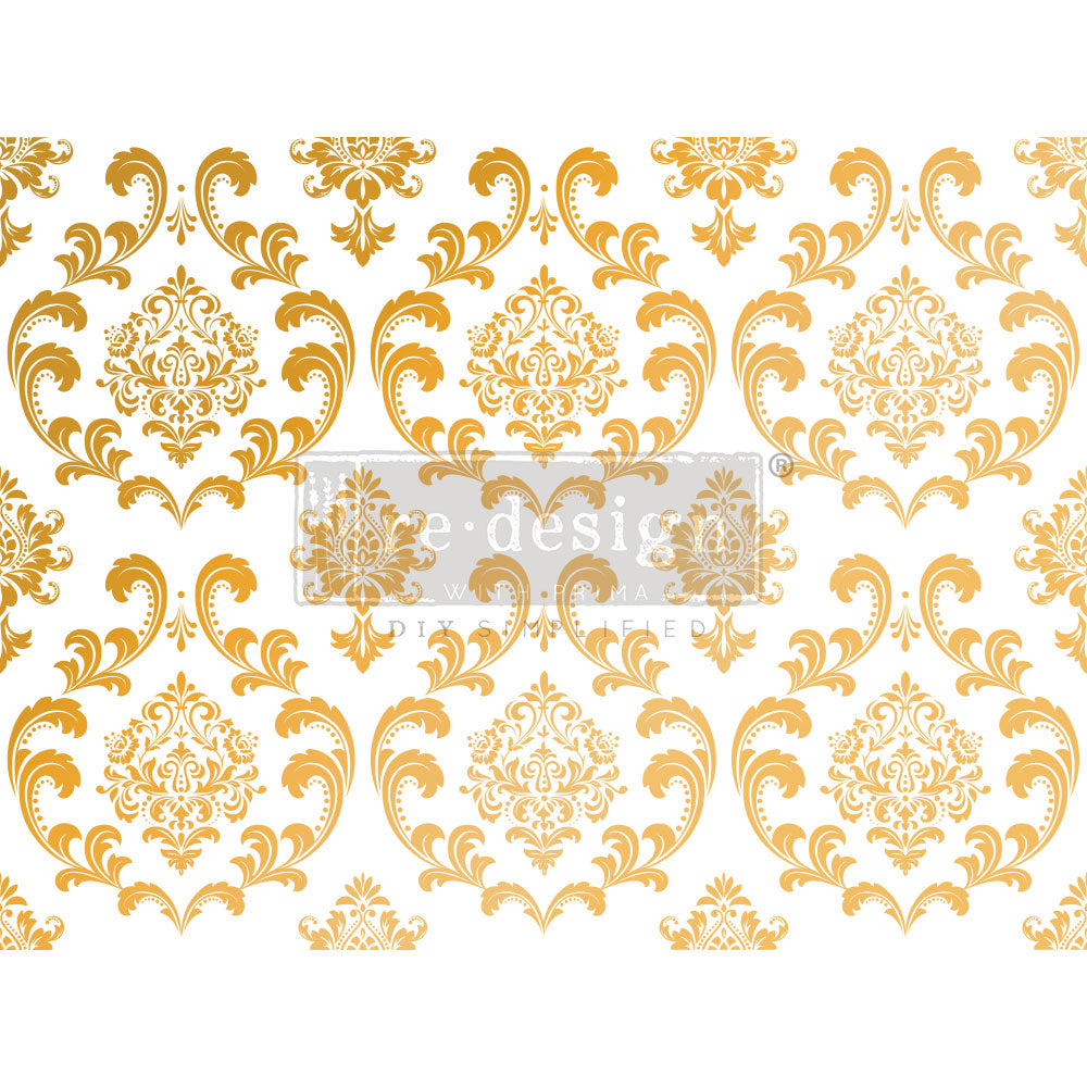 DECOR TRANSFERS® GOLD FOIL KACHA – HOUSE OF DAMASK – LIMITED RELEASE