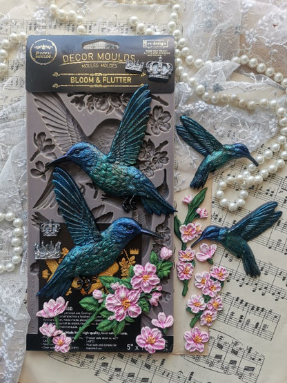 Decor Moulds® – Bloom & Flutter – 1 pc, 5″x10″x8mm