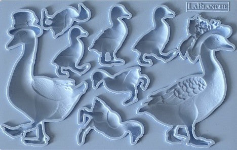 LaBlanche Family of Geese Silicone Mould