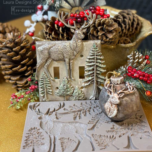 Decor Moulds® – Stag Of The Highlands – 1 pc, 5″x8″x8mm