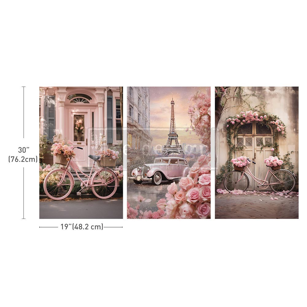 Prima Decoupage Tissue Paper Pack - Parisian Bloom Haven