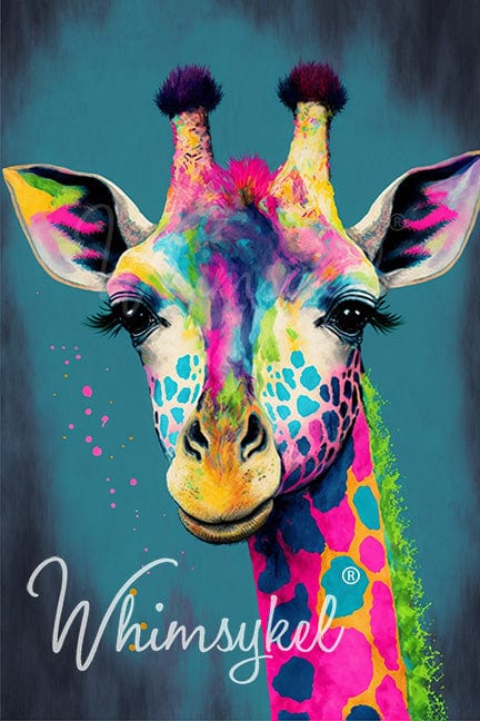 Kaleidoscope Giraffe - Decoupage Tissue Paper   21" x 29"