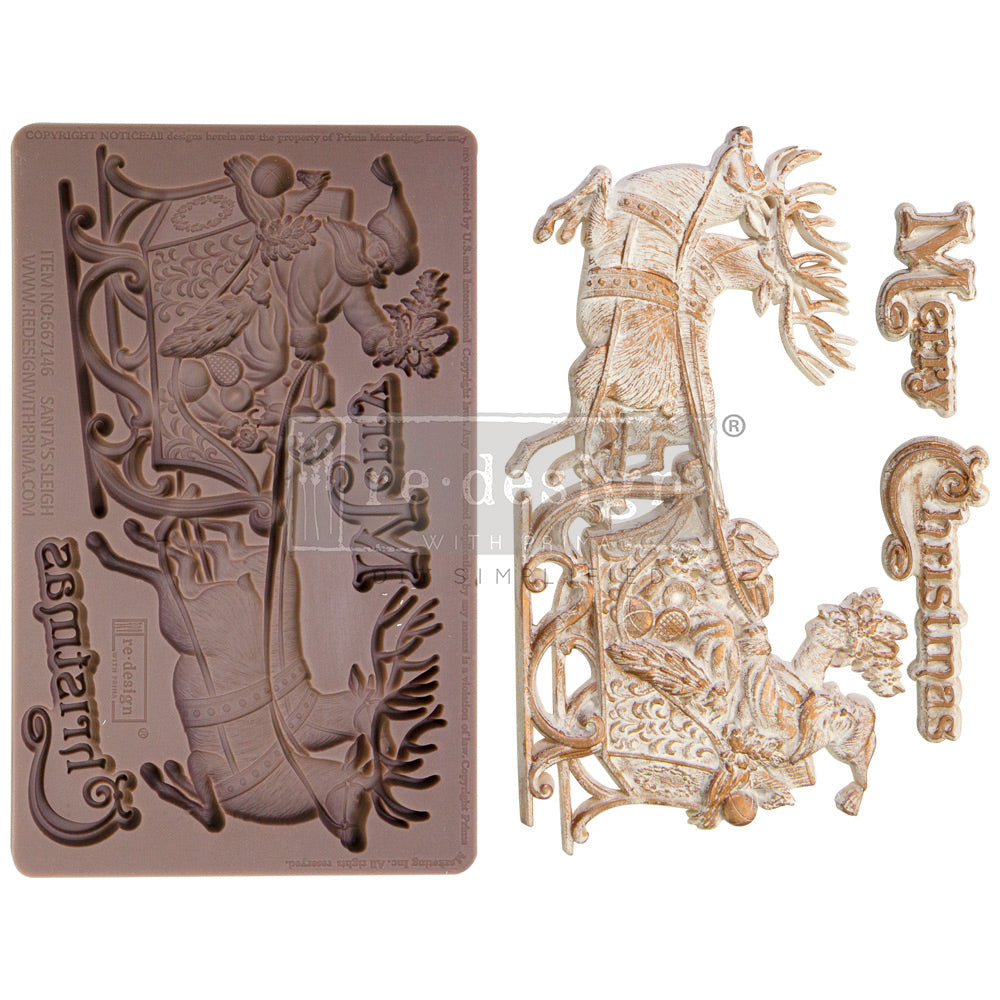 Santa's Sleigh - Decor Mould - Redesign with Prima - Limited Release