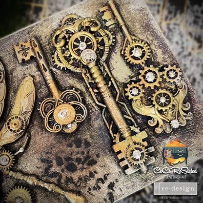 Mechanical Lock & Keys - Decor Mould