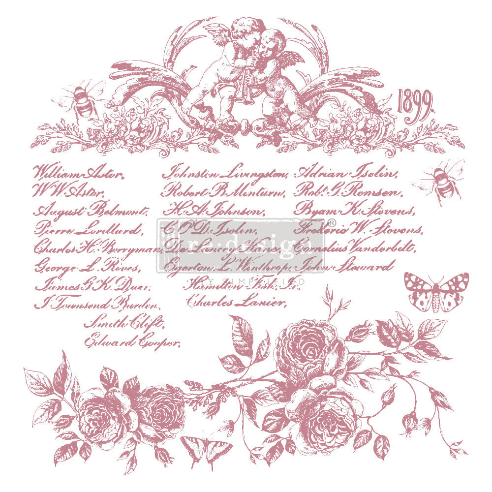 Floral Script Decor Stamps by ReDesign with Prima Decor!