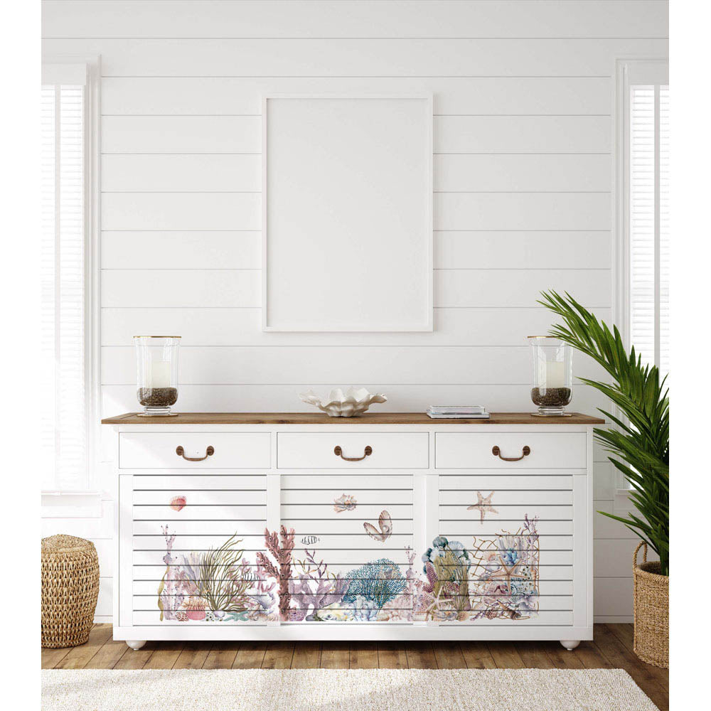 Ocean - Rub-On Furniture Decal transfer by redesign with Prima!