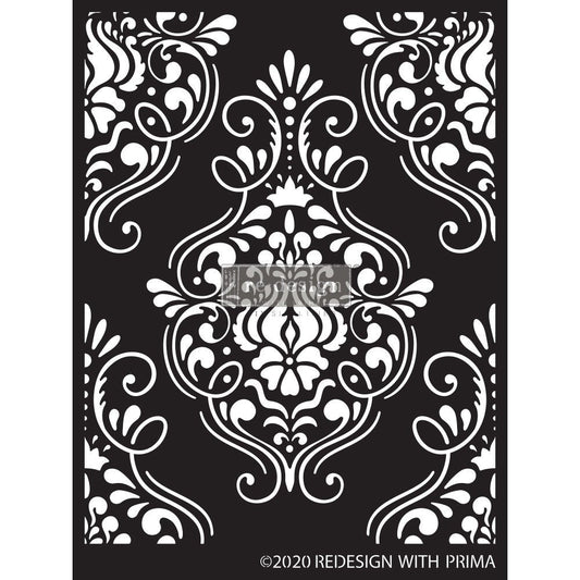 Flourish Emblem - Decor Stencil by redesign with Prima!